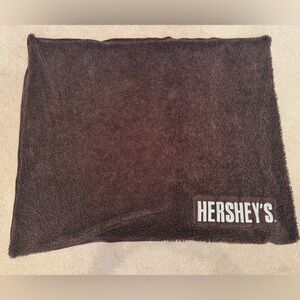 Hershey’s Chocolate Brown Plush Throw Blanket Reversible 3x5 Cozy
